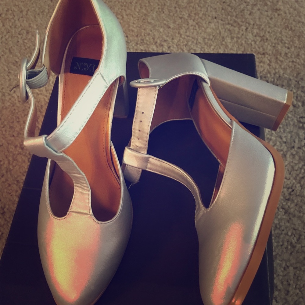 Silver heels